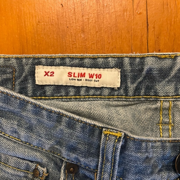 Express X2 Slim W10 Low Rise-Boot Cut Size 6 Short - Picture 3 of 4